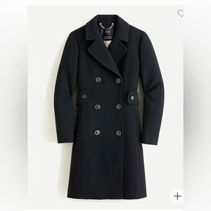 Timeless J. Crew double breasted black coat
